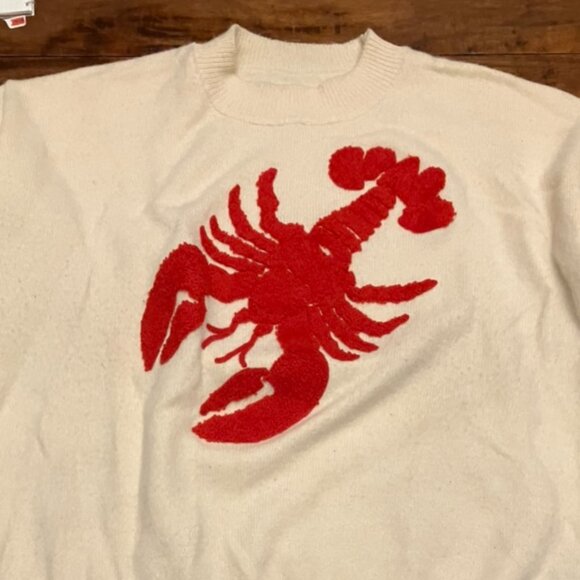 Fuzzy Red Lobster Sweater - Picture 5 of 8
